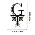 thumbnail image 1 of Spider Halloween Decoration Hang Tag Set with 26 Iron Letters 5.3 cm x 9 cm, Black Rope Included, 1 of 4