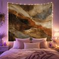thumbnail image 2 of Abstract Flowing Earth Tones Art on Cream Background, Warm Abstract for Art Lovers, Modern Wall Decor, Housewarming Gift, Tapestry Wall Hanging for Living Room and Bedroom, 2 of 7