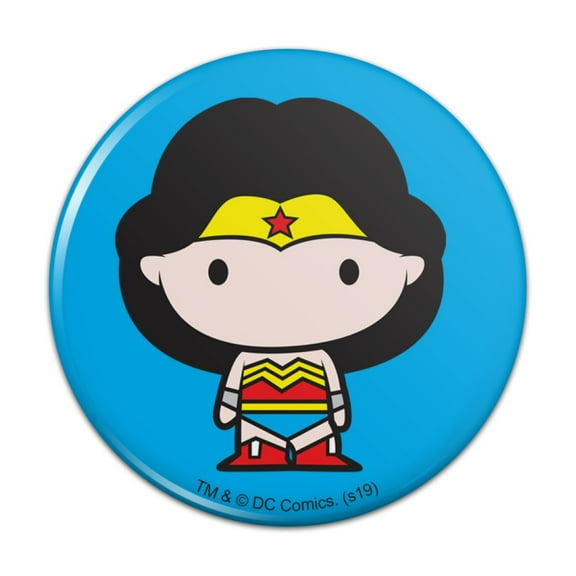 Wonder Woman Cute Chibi Character Kitchen Refrigerator Locker Button Magnet