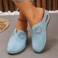 thumbnail image 6 of Viluyesy Womens Wedge Slide Sandals, Arch Support Soft Sole Closed Toe Slip-On Mule Shoes Sky Blue US9, 6 of 9