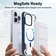 thumbnail image 4 of ELEHOLD Magnetic Designed for iPhone 12 Pro Max Case, Compatible with MagSafe, Military-Grade Drop Protection Not Yellowing Clear Phone Case for iPhone 12 Pro Max with Shockproof Bumper,Blue, 4 of 6