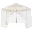 thumbnail image 2 of vidaXL Gazebo Hexagonal Pop-Up Canopy Party Tent Sunshade with 6 Sidewalls, 2 of 16