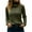 Army Green, variant on Women's Fashionable Solid Color High Neck Long Sleeved Sweater Pullover Sweater Top for Fall Winter Comfortable Everyday Fashion,Army Green,L