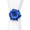 thumbnail image 5 of BrowQuartz ABS Curtain Tieback Solid Color Cute Stylish Flower Shape Decorative Replacement Household Living Room Buckle Fastener Blue, 5 of 6