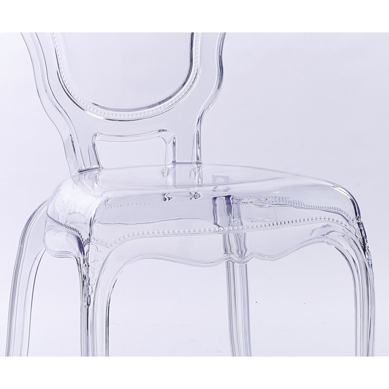 Noella Clear Ghost Arm Vanity Chair