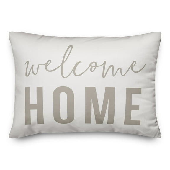 Creative Products Welcome Home on White 14x20 Indoor / Outdoor Pillow