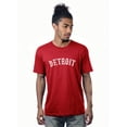 thumbnail image 6 of Daxton Vintage Western Arch Letters USA Cities Premium Short  Sleeves Tshits, Detroit - BlkWht, NvyWht, RedWht, L, 6 of 8