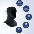 thumbnail image 4 of EBTOOLS Neoprene Diving Hood With Sun Protection For Men And Women, 4 of 8