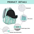 thumbnail image 4 of Abstract Pig Student Backpack Cute Watercolor Farm Animal Cartoon Print Artistic Pattern Funny Piggy Design Aesthetic School Bookbag for Student, 4 of 5