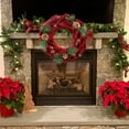 thumbnail image 4 of Fiudx Decoración del hogar Guirnalda de frutos rojos, adorno navideño, guirnalda para puerta, decoración colgante de Año Nuevo, guirnaldas navideñas para puertas y ventanas, 4 of 6