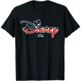 thumbnail image 1 of Disney Mickey Mouse Logo Script 2026 Voyage de Vacances Assorti T-Shirt V2 Toutes Tailles P-5TG, 1 of 4