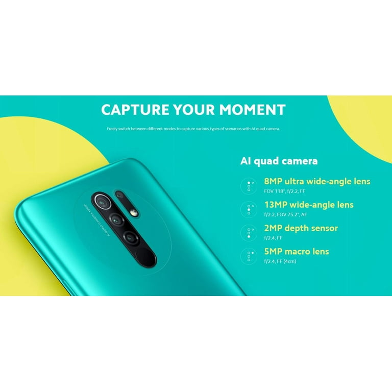 Xiaomi Redmi 9 64GB 4GB Ram GSM Unlocked Global Version Gray Xiaomi Redmi 9 64GB 4GB Ram GSM Unlocked Global Version Gray