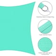 thumbnail image 4 of Yescom 2 Pack 23x20FT Rectangle Sun Shade Sail UV Block Commercial Carpark Pool Camping Beach Outdoor Pearl Aqua, 4 of 10