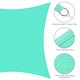 thumbnail image 4 of Yescom 2Pack 23x22FT Rectangle Sun Shade Sail UV Block Commercial Carpark Pool Camping Beach Outdoor Coffee+White, 4 of 11