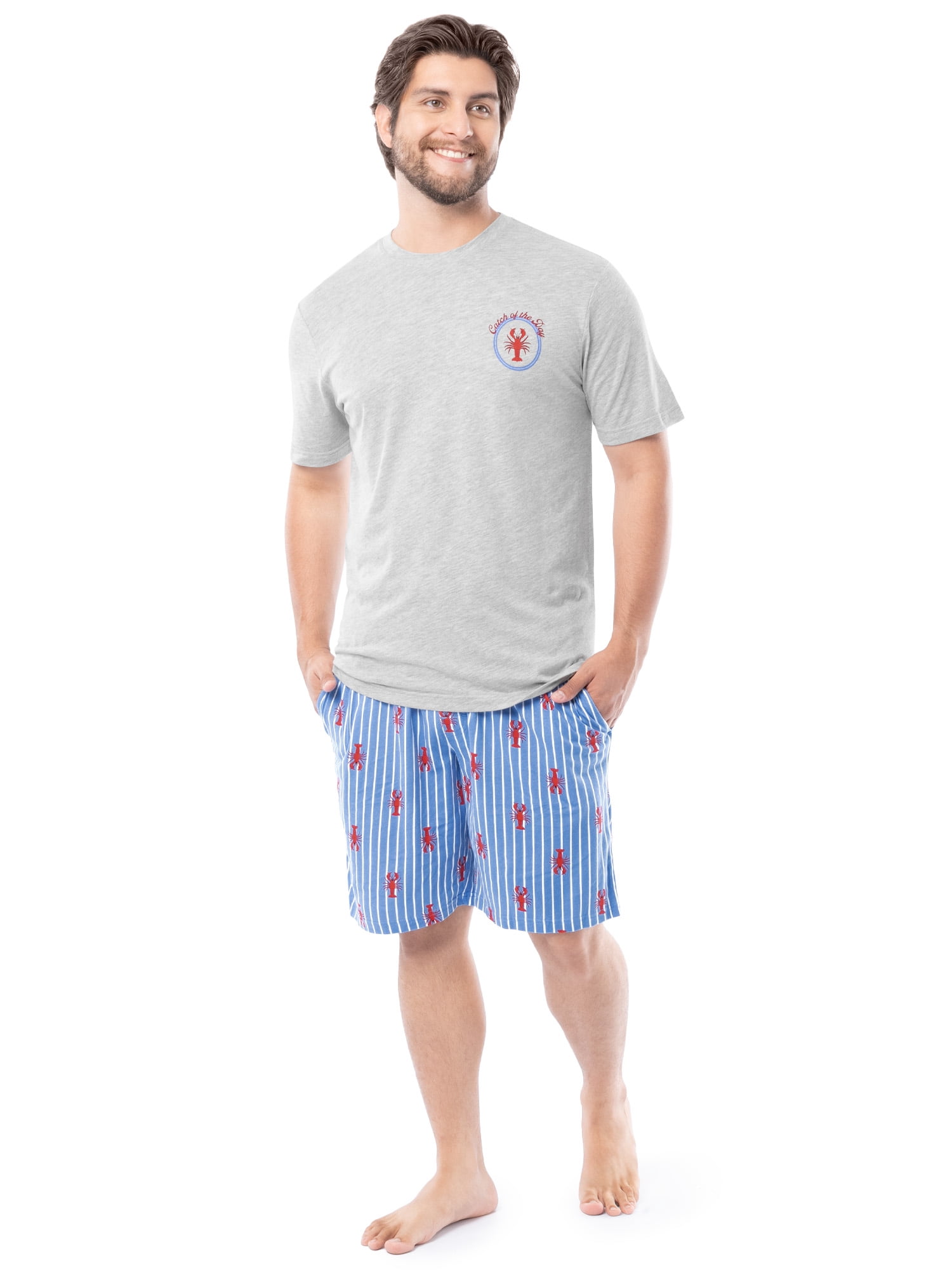Fruit of the Loom Men's Father's Day Americana Graphic Sleep T-shirt and Pajama Short Set, Sizes S-XL