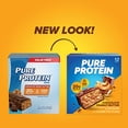 thumbnail image 2 of Barras de proteína pura, altas en proteínas, refrigerios nutritivos para respaldar la energía, bajo en azúcar, sin gluten, mantequilla de maní con chocolate, 1.76 oz, 12 unidades (el empaque puede var, 2 of 5