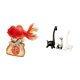thumbnail image 5 of Estatua de cerámica con peces koi y jirafa del Feng Shui chino. Decoración moderna y creativa para escritorio, entrada, oficina, hogar, estantería, do, 5 of 8