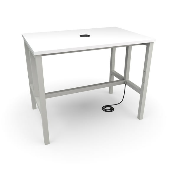 OFM Endure Series Model 9004-T 48" Standing Height Table, White Dry-Erase Top with Gray Frame