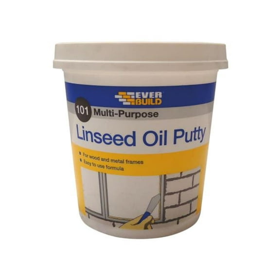 Everbuild - 101 Multi-Purpose Linseed Oil Putty Natural 1kg