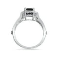 thumbnail image 2 of Vintage White Gold 2 ct Blue Sapphire & Diamond Halo Engagement Ring, 2 of 3