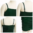 thumbnail image 7 of IBTOM CASTLE Girls Ruched Bodycon Teens Party Dress Mesh Sleeveless Pencil Short Dress Tight Dresses for Teens Holiday Green, 7 of 7