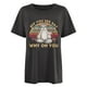 thumbnail image 4 of Blusa holgada de manga corta con estampado de letras chistosas y mangas caídas vintage para mujer Pompotops hfajkhk123962, 4 of 9