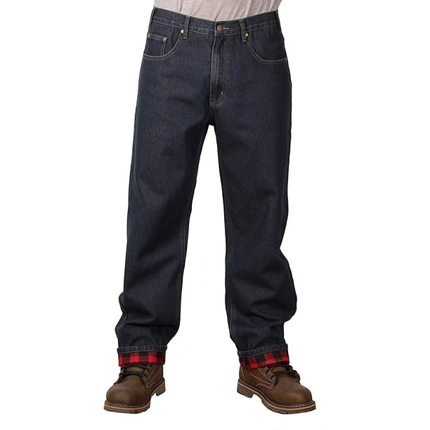 Flannel lined mens jeans discount