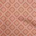 thumbnail image 1 of oneOone Cotton Cambric Orange Fabric Asian Block Sewing Material Print Fabric By The Yard 56 Inch Wide, 1 of 4