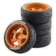 thumbnail image 3 of Neumáticos de goma de repuesto 1:10 para camiones de oruga TT02 XV01, accesorios para vehículos Naranja, 3 of 4