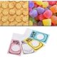thumbnail image 4 of Recuerdos para Boda 100 pcs Bolsa Preciosa de Plástico de 4 Colores para Galletas de Chocolate Caramelo Bolso de Empaquetado de Regalo de Favor Partido Fiesta Boda (7*10+3Pink), 4 of 4