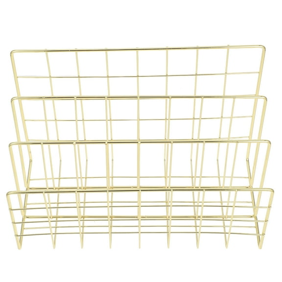 WHAMVOX Metal Desk Organizer Mail Holder File Sorter For Office Mail Organizer Mail Holder For Countertop Mail Sorter Organizer Bills Organizer Letter Organizer