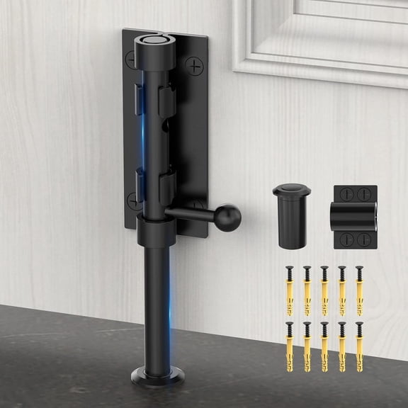 Barrel Bolt Latch, Sliding Bolt Gate Lock Door Latches Hardware, 7.7 Inch Heavy Duty Solid 304 Stainless Stee Door Lock for Fence/Wooden/Barn