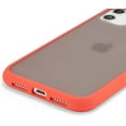 thumbnail image 4 of Compatible with iPhone 11 Case, 6.1-Inch, Matte Translucent PC Back Case with Silicone Bumper Slim Shockproof Protective Phone Case Cover for iPhone 11, Red, 4 of 10