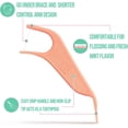 thumbnail image 3 of .Orthodontic flosser suitable for braces 60 pieces/package, 2 packs and curved dental picks 90 pieces, 3 of 4