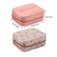 thumbnail image 4 of Organizador de joyas de cuero Minnieouse con cremallera blanco, 4 of 6