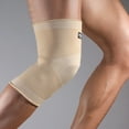 thumbnail image 3 of 1Pc Knee Brace Elastic Soft Nylon Anti-slip Knee Compression Sleeve for Running-Khaki,M, 3 of 8