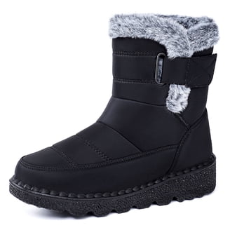 Hunter Wanderer Womens' Short Sherpa Snow Boots, White Willow