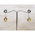 thumbnail image 3 of Gaspara Oval Yellow Citrine Women's Drop Dangle Earring 925 Sterling Silver, 3 of 3