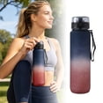 thumbnail image 2 of 22oz Sports Water Bottle, Leakproof Wide Mouth Hydration Jug, BPA-Free Large Capacity Waterbottle with Stainless Steel Rim for Gym, Travel, Hiking, Office, C, 2 of 8