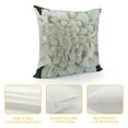 thumbnail image 4 of PHYHOO  Flower Decorative Throw Pillow Covers Floral Pillow Shams Soft Velvet Pillowcases Home Sofa Car Bed Room Decor  Cream White, 4 of 5