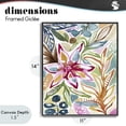 thumbnail image 4 of Stupell Industries Eclectic Vibrant Garden Impressions Black Framed Giclee Art, 11 x 14, by Lisa Nohren, 4 of 8