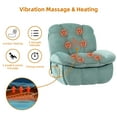 thumbnail image 2 of ALEAVIC Recliner Chair, Electric Massage Chair with Vibrating Massage, Heating, USB Port, Type-C Port and Side Pocket, Green, 2 of 6
