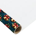 thumbnail image 5 of Golden Bells With Pine Leaves Christmas Wrapping Paper Rolls, Golden Bells With Pine Leaves Holiday Gift Wrapping Paper Merry Christmas, 5 of 7