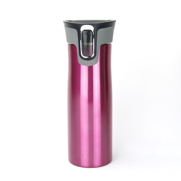 Botella de agua de acero inoxidable Wosthever Taza de café portátil a prueba de herrumbre morado
