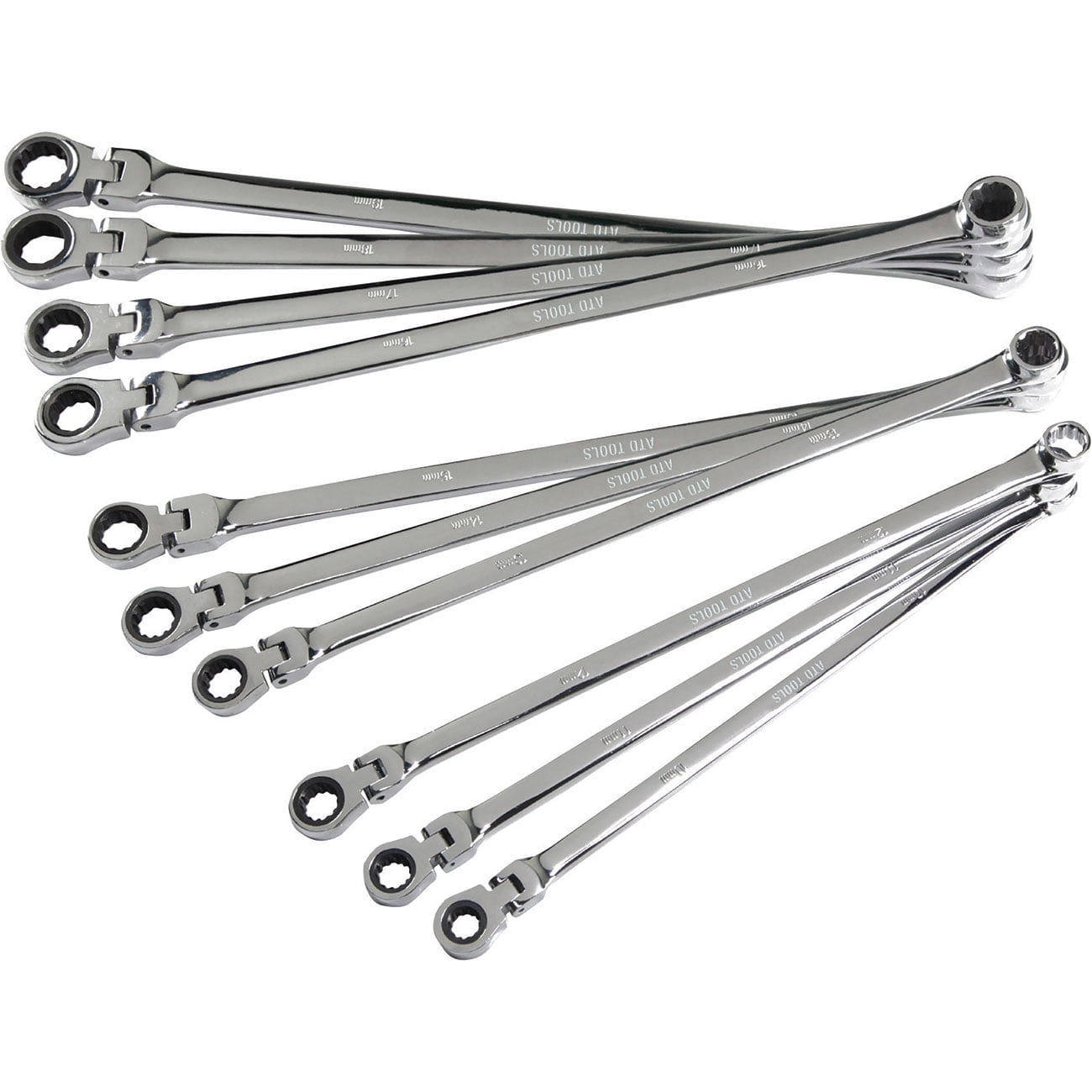 ex-pffgbxz-4pc 4 Piece Sae Double Box Universal Spline Ratcheting