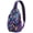 Chic, variant on Rustic Paisley Ornament Sling Backpack, Vintage Bohemian Crossbody Shoulder Bag with Colorful Floral Pattern, Lightweight Travel Hiking Daypack