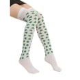 thumbnail image 6 of Biekopu Women's Knee-Length Socks, Clover Print Ireland Festival Stockings for Ladies, 68 cm/26.77 inches, 6 of 6