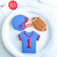 thumbnail image 2 of Set de cortadores de galletas Ann Clark con balón de fútbol, casco y camiseta, 2 of 9