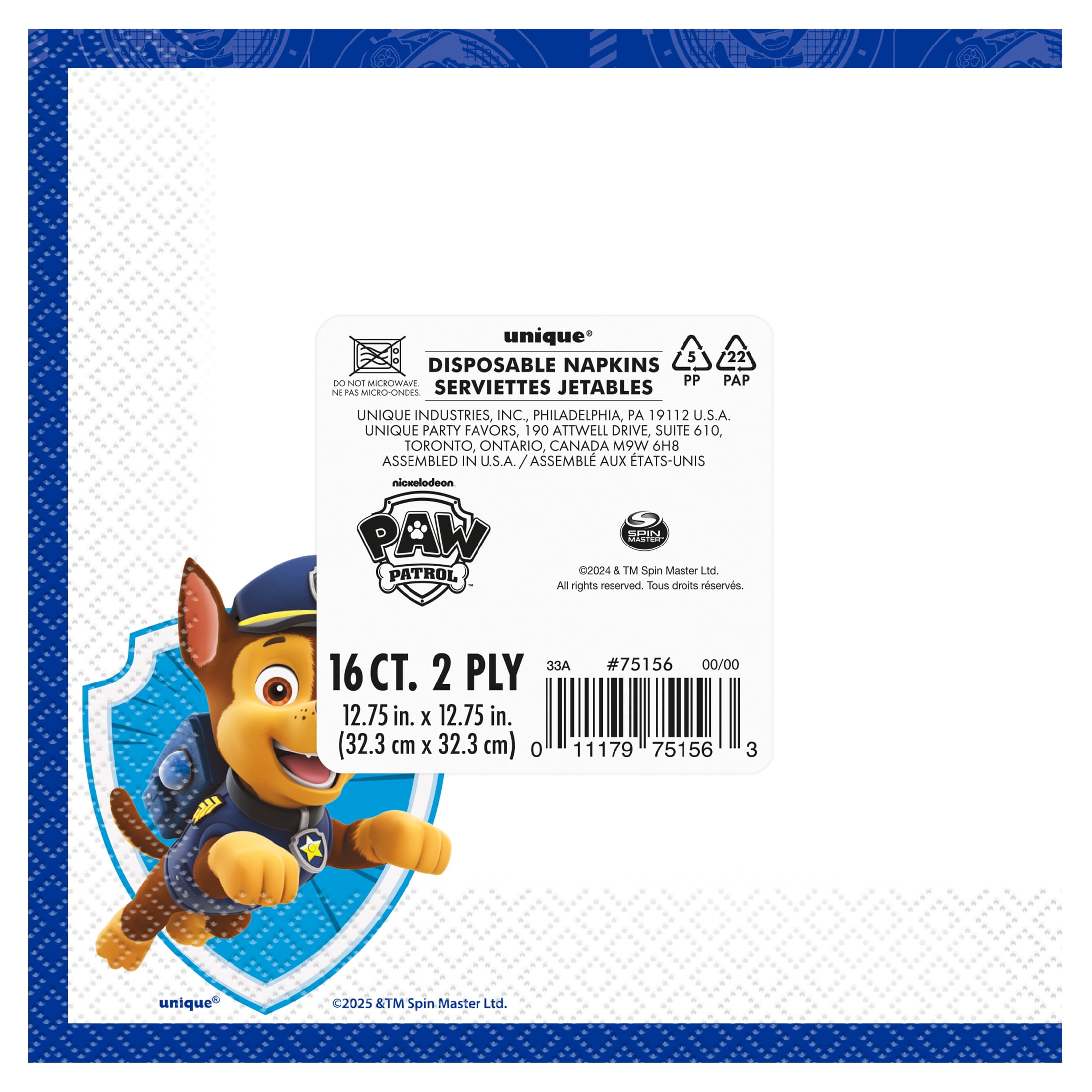 Lunch Napkins Paw Patrol -16 - CDU
