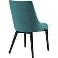thumbnail image 4 of Hawthorne Collection Fabric Upholstered Dining Side Chair in Teal, 4 of 4